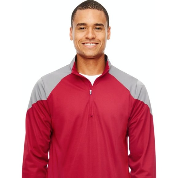 Men's Red Quarter-Zip Pullover/Sports/Outdoors - Picture 3 of 3